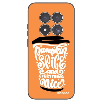 Picasee silikonski črni ovitek za Xiaomi Redmi Note 15 Pro 5G - Pumpkin coffee