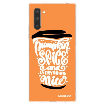 Picasee silikonski prozorni ovitek za Samsung Galaxy Note 10 N970F - Pumpkin coffee