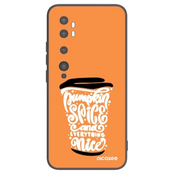 Picasee silikonski črni ovitek za Xiaomi Mi Note 10 (Pro) - Pumpkin coffee