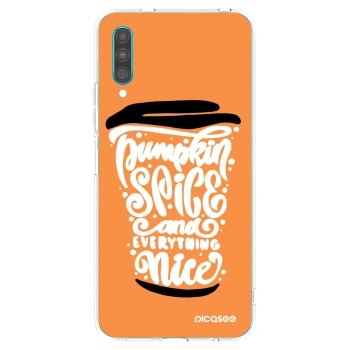 Picasee silikonski prozorni ovitek za Samsung Galaxy A30s A307F - Pumpkin coffee