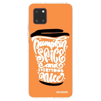 Picasee silikonski prozorni ovitek za Samsung Galaxy Note 10 Lite N770F - Pumpkin coffee
