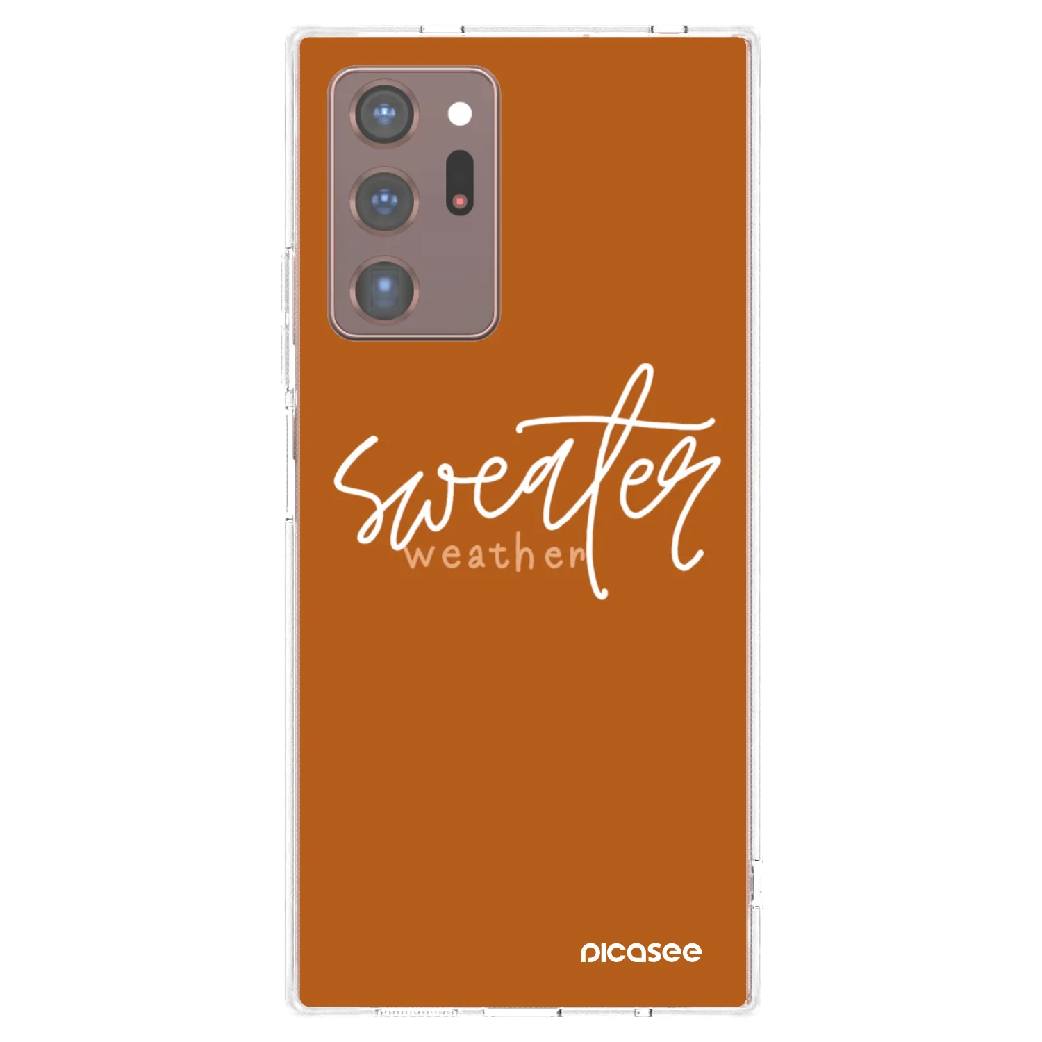 Picasee silikonski prozorni ovitek za Samsung Galaxy Note 20 Ultra - Sweater weather