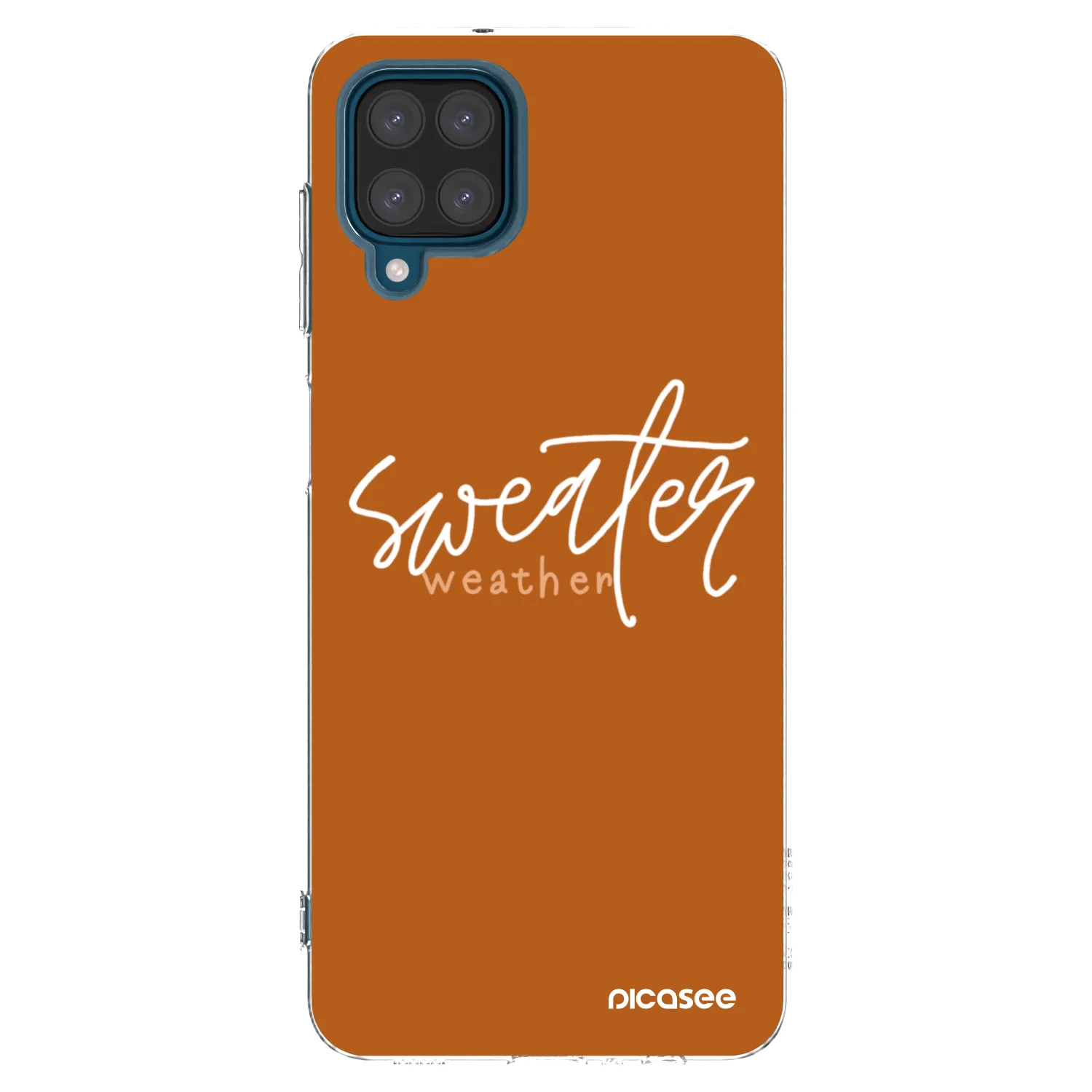 Picasee silikonski prozorni ovitek za Samsung Galaxy A12 A125F - Sweater weather