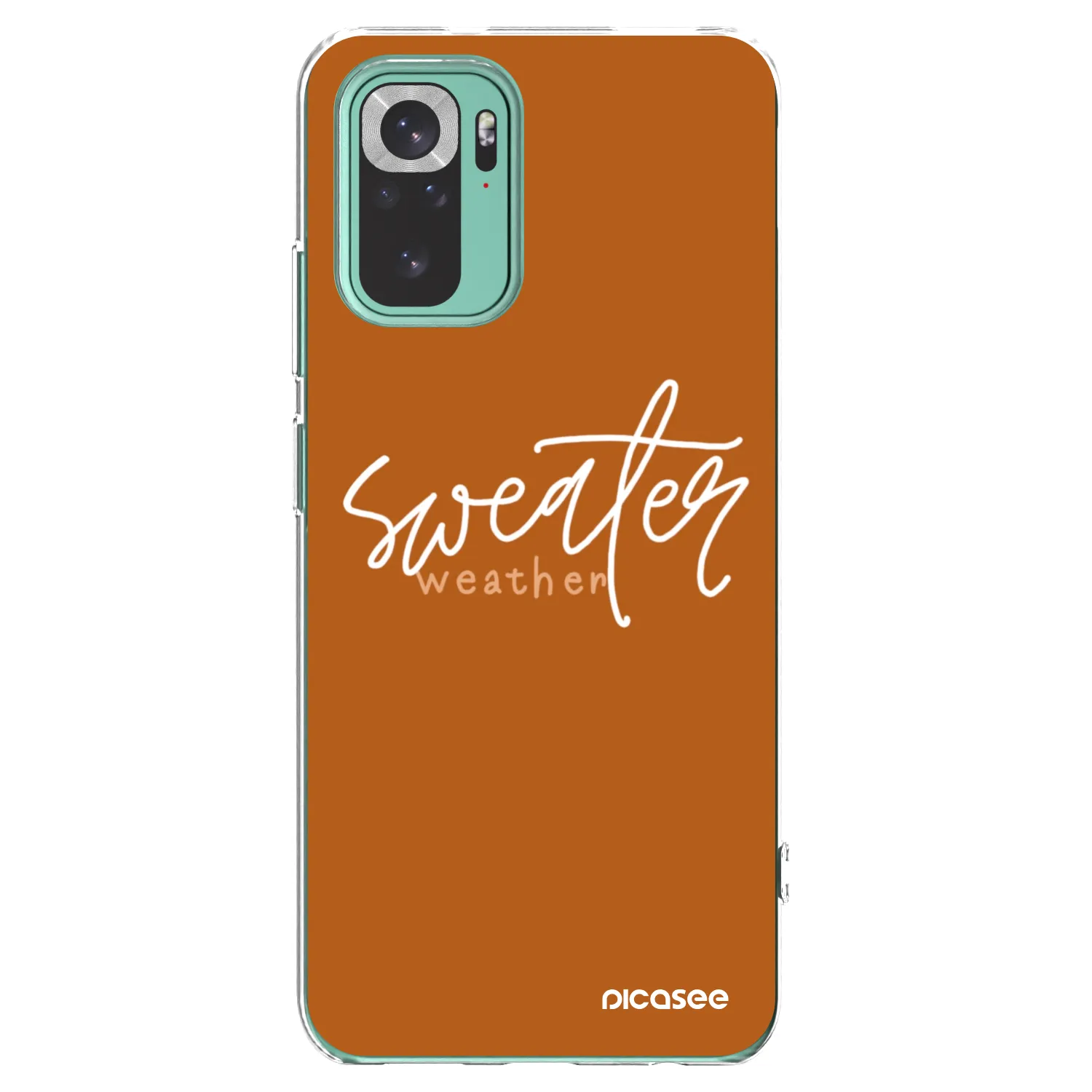Picasee silikonski prozorni ovitek za Xiaomi Redmi Note 10 Pro - Sweater weather