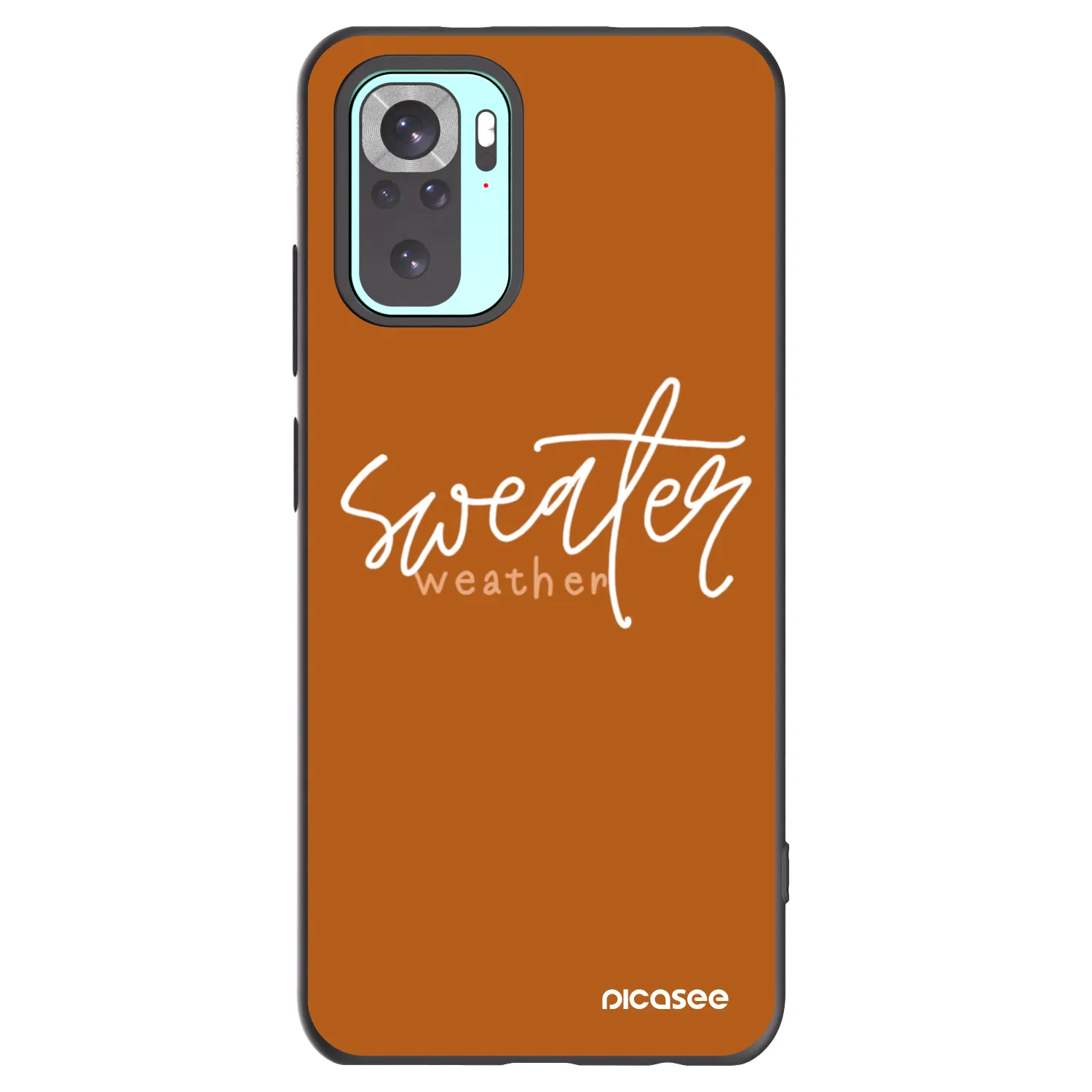 Picasee silikonski črni ovitek za Xiaomi Redmi Note 10 Pro - Sweater weather