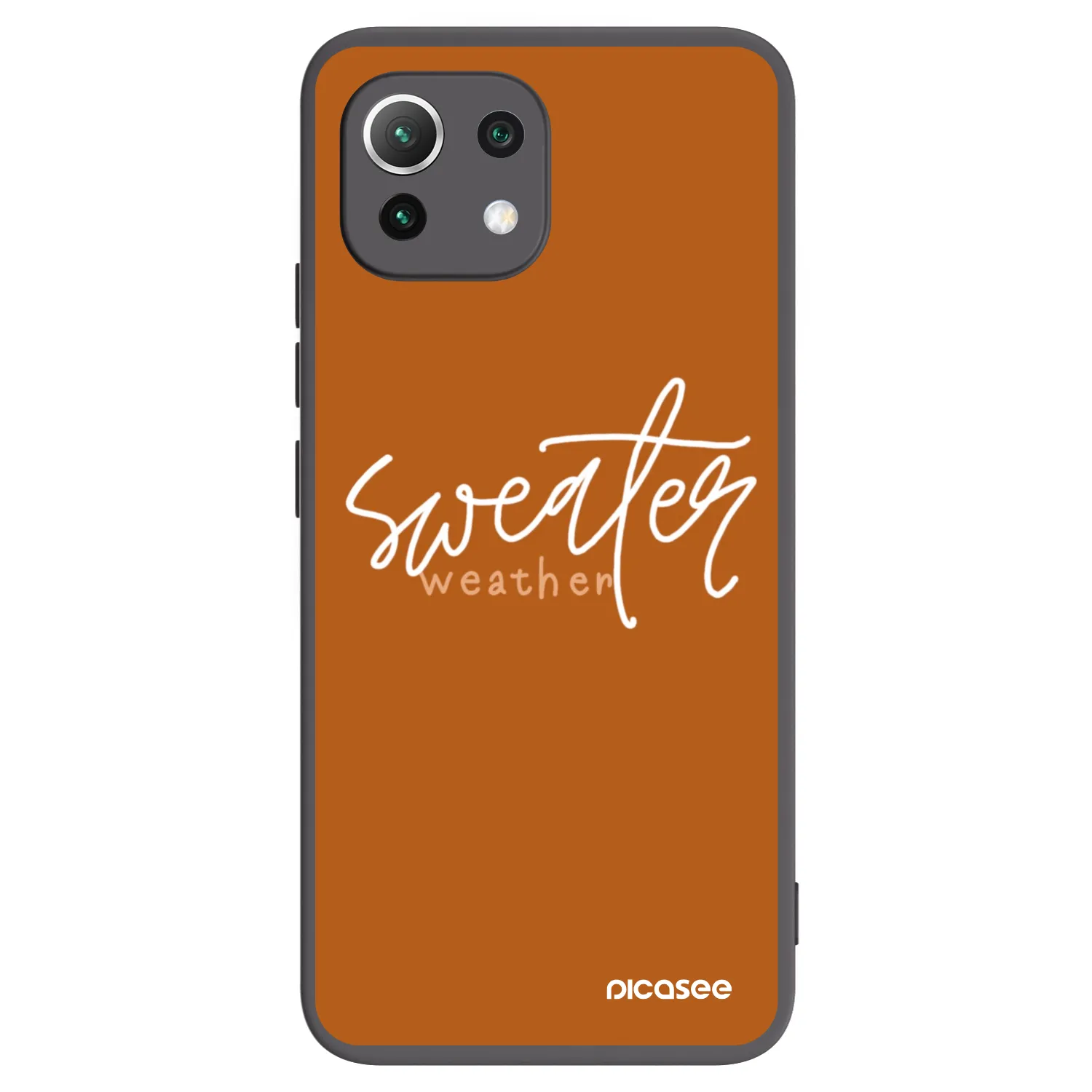 Picasee silikonski črni ovitek za Xiaomi Mi 11 Lite - Sweater weather