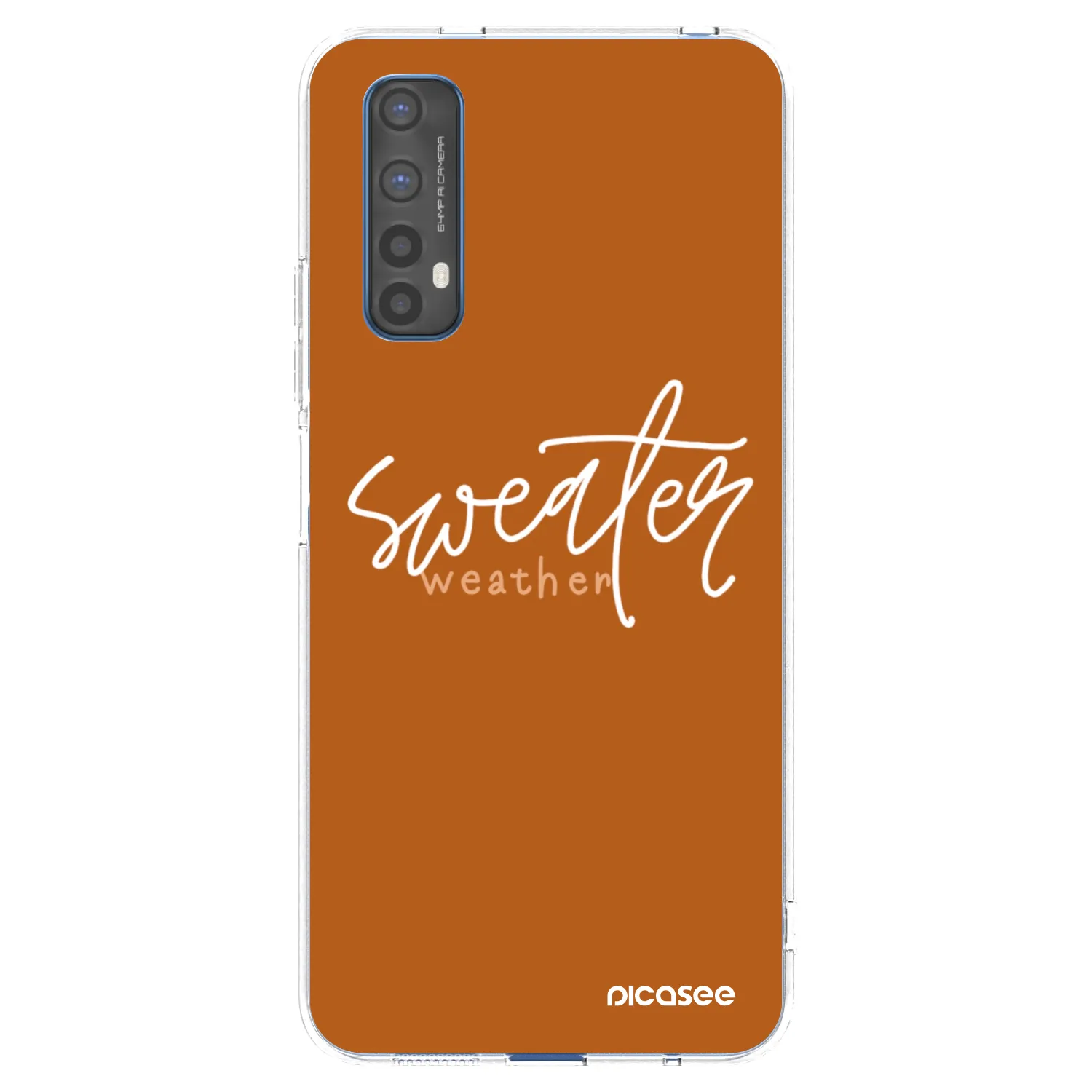 Picasee silikonski prozorni ovitek za Realme 7 - Sweater weather