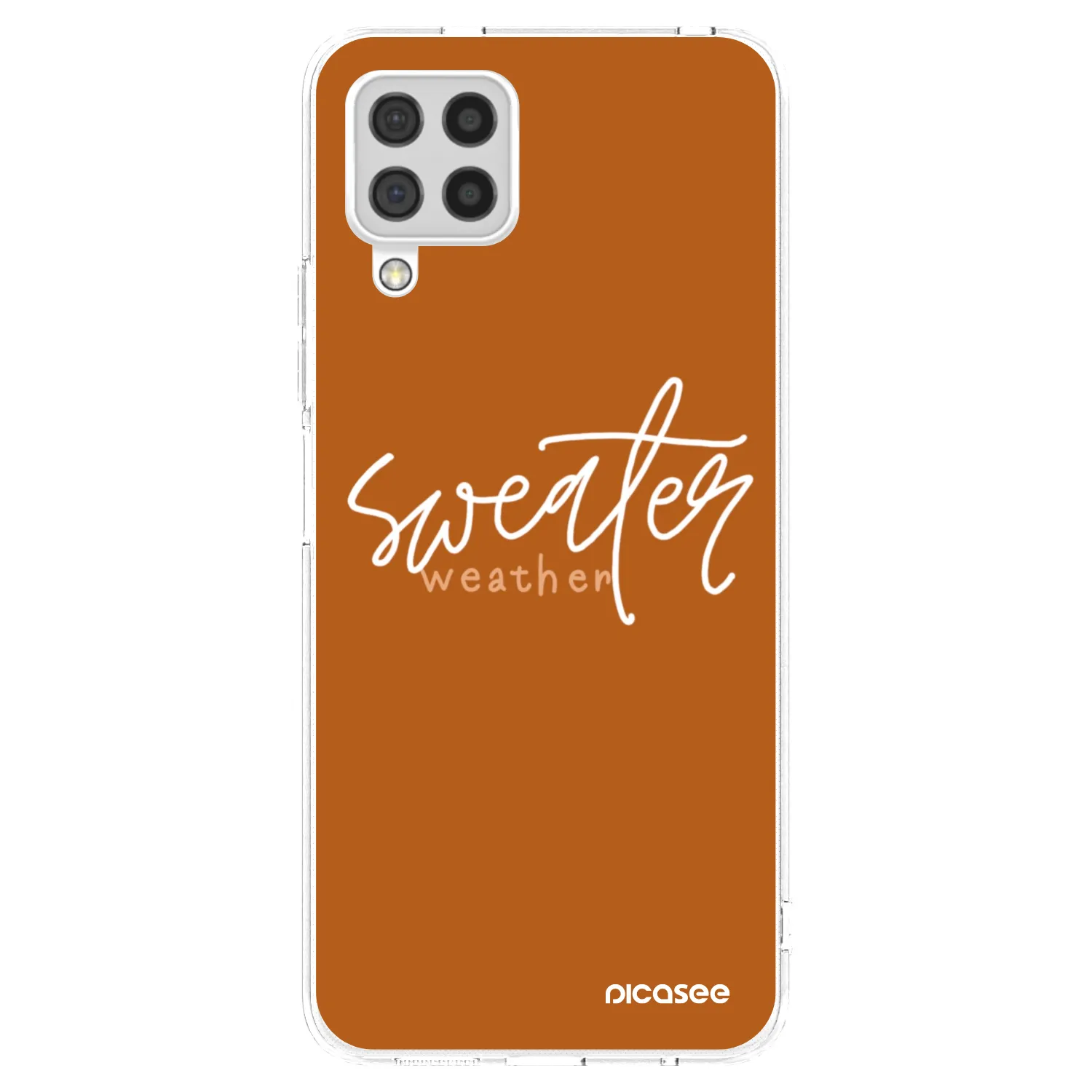 Picasee silikonski prozorni ovitek za Samsung Galaxy A22 A225F 4G - Sweater weather