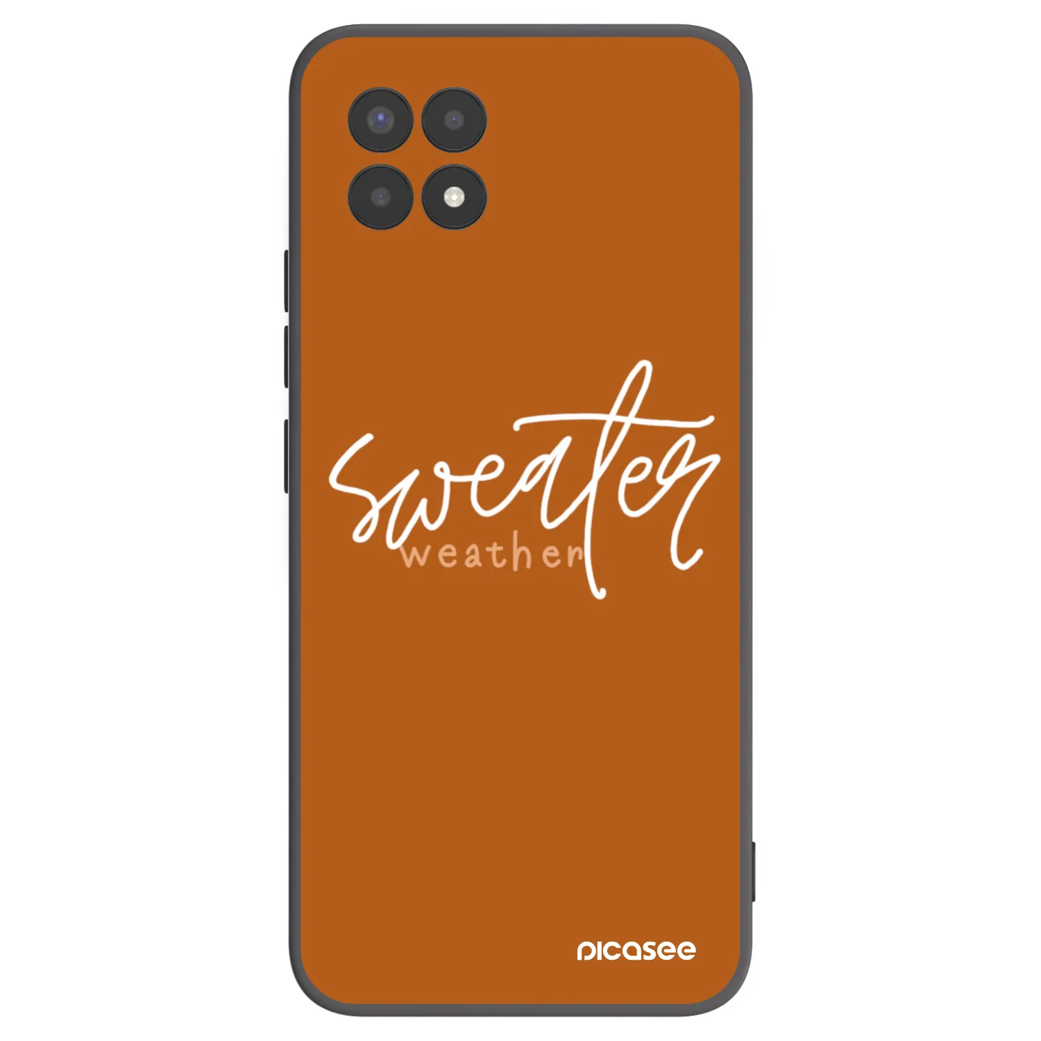 Picasee silikonski črni ovitek za Realme 8i - Sweater weather