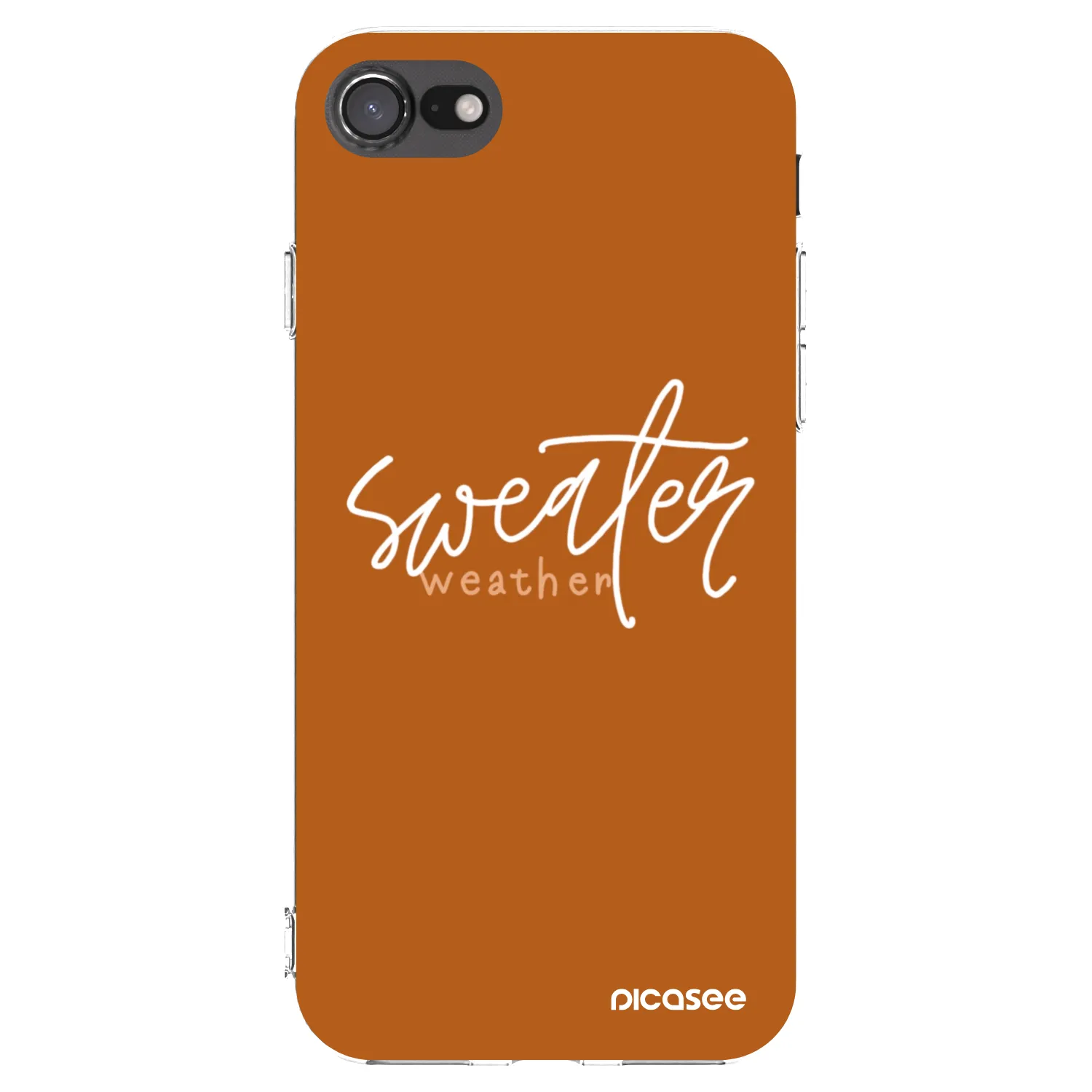 Picasee silikonski prozorni ovitek za Apple iPhone SE 2022 - Sweater weather