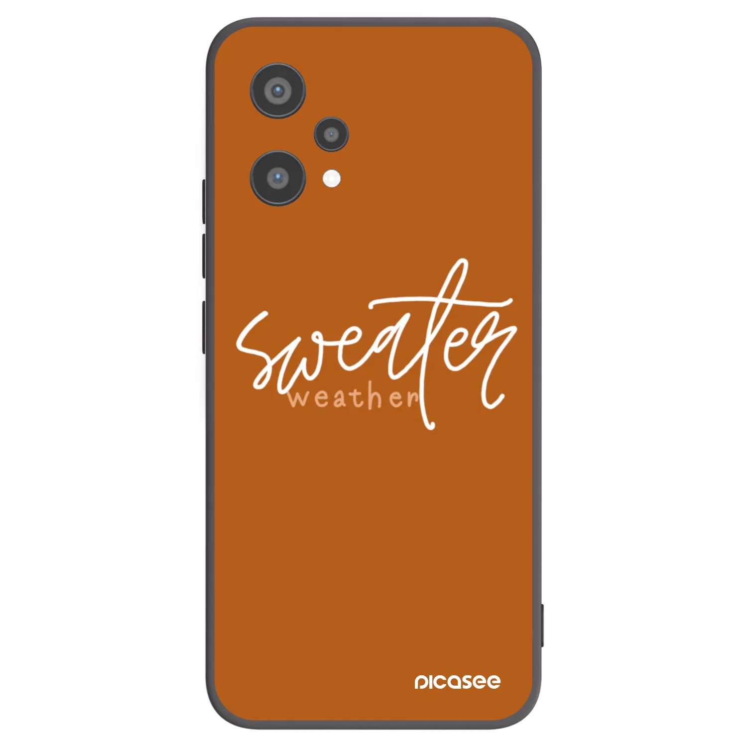 Picasee silikonski črni ovitek za Realme 9 Pro 5G - Sweater weather