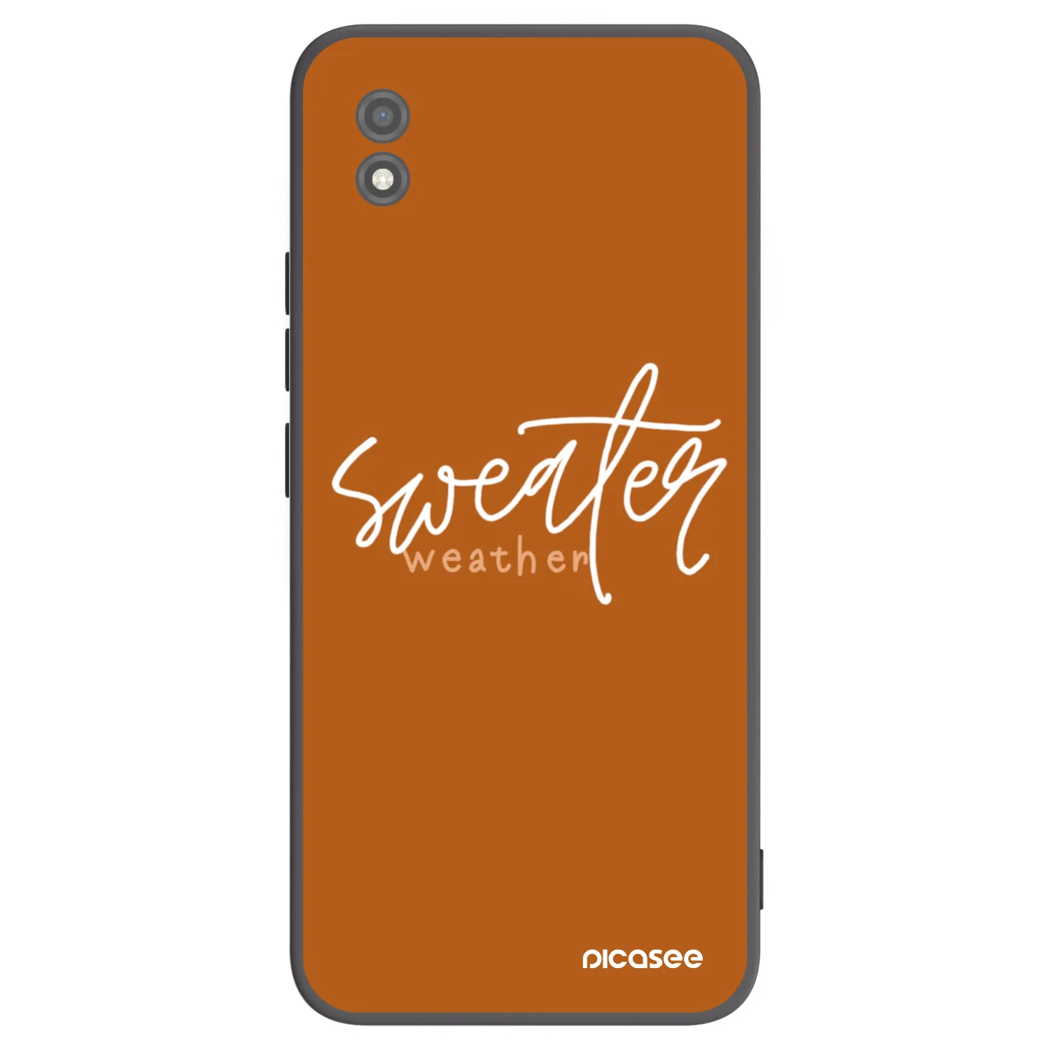 Picasee silikonski črni ovitek za Realme C11 (2021) - Sweater weather