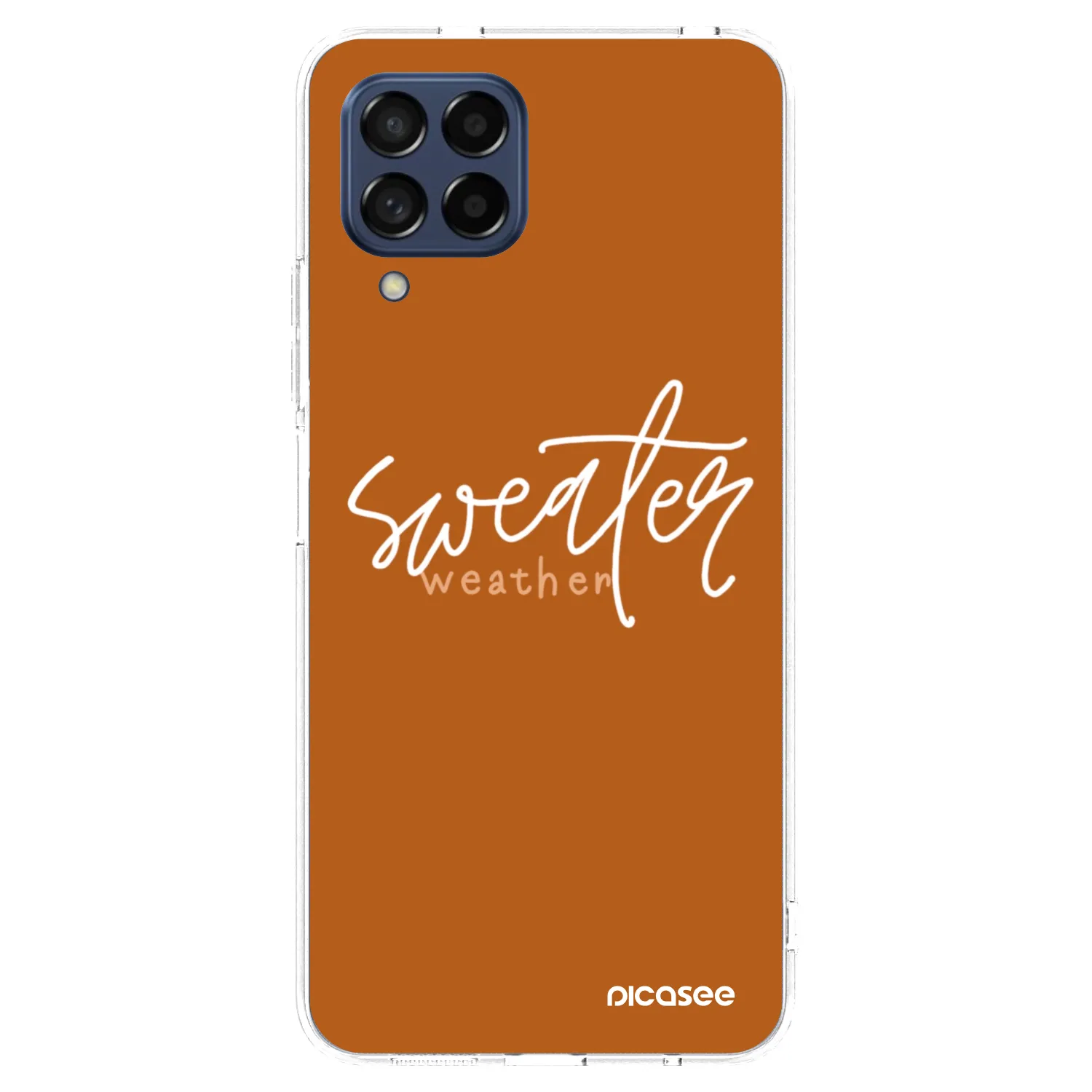 Picasee silikonski prozorni ovitek za Samsung Galaxy M53 5G - Sweater weather