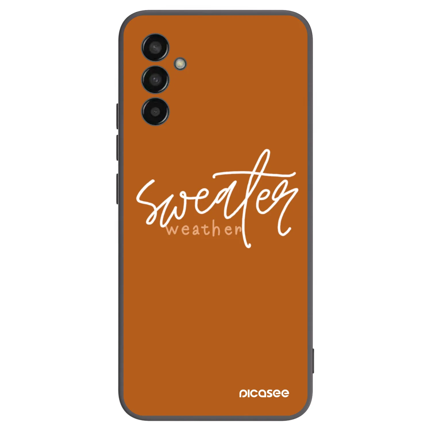 Picasee silikonski črni ovitek za Samsung Galaxy M13 M135F - Sweater weather