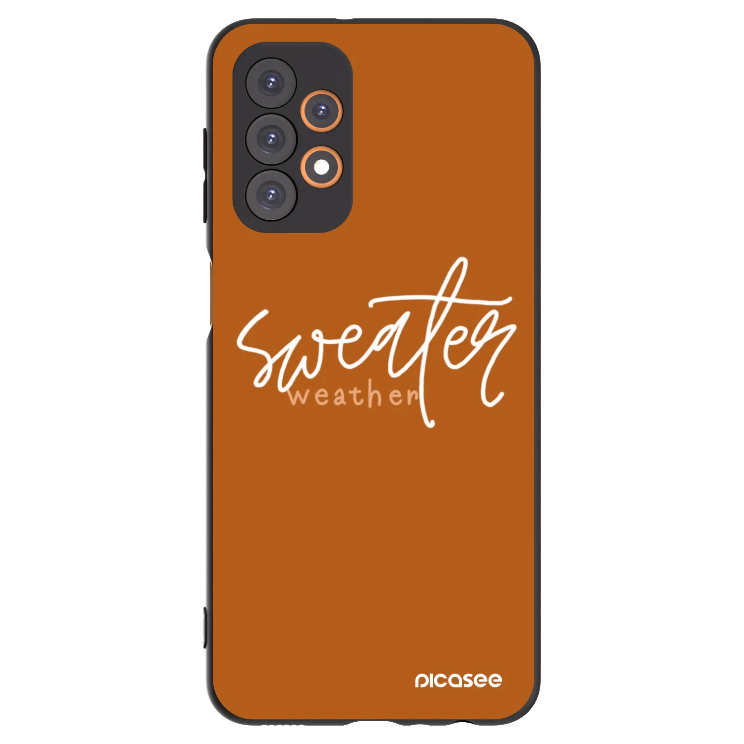 Picasee silikonski črni ovitek za Samsung Galaxy A23 A235F 4G - Sweater weather