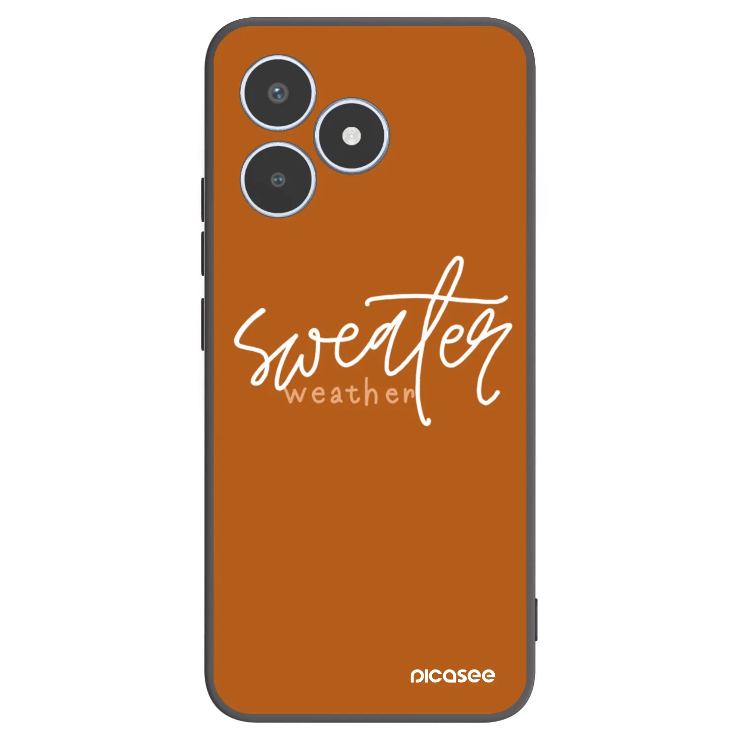 Picasee silikonski črni ovitek za Realme C53 - Sweater weather