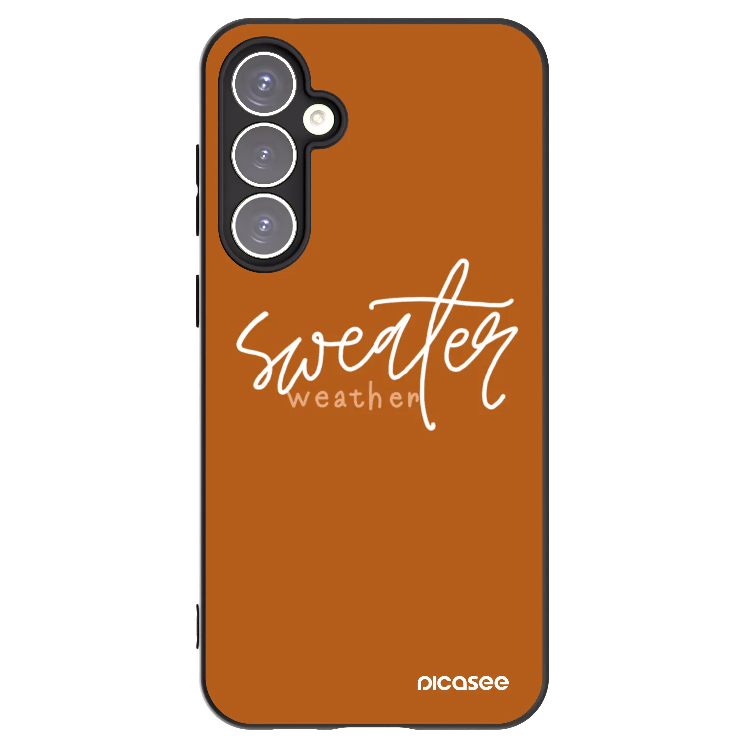 Picasee silikonski črni ovitek za Samsung Galaxy S23 FE S711B - Sweater weather