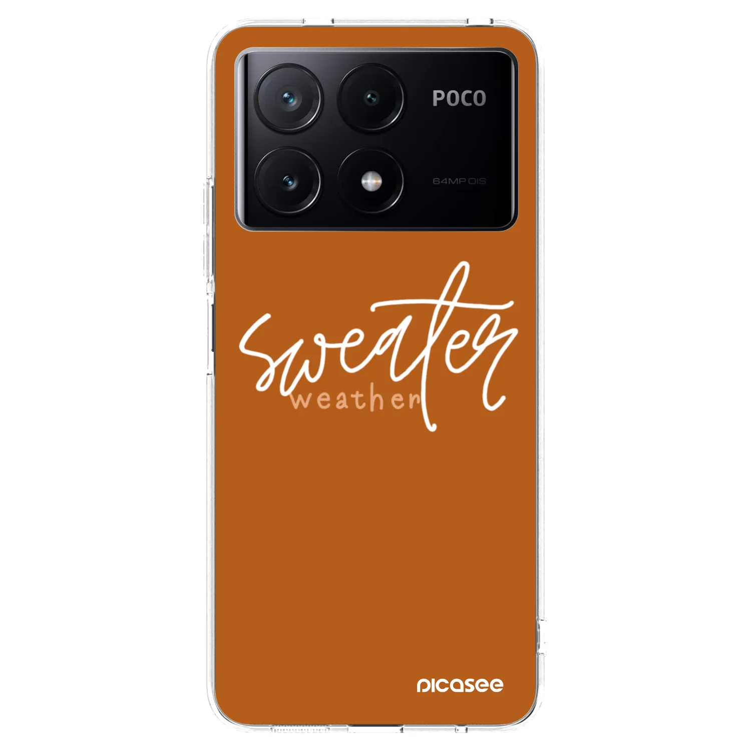 Picasee silikonski prozorni ovitek za Xiaomi Poco X6 Pro - Sweater weather