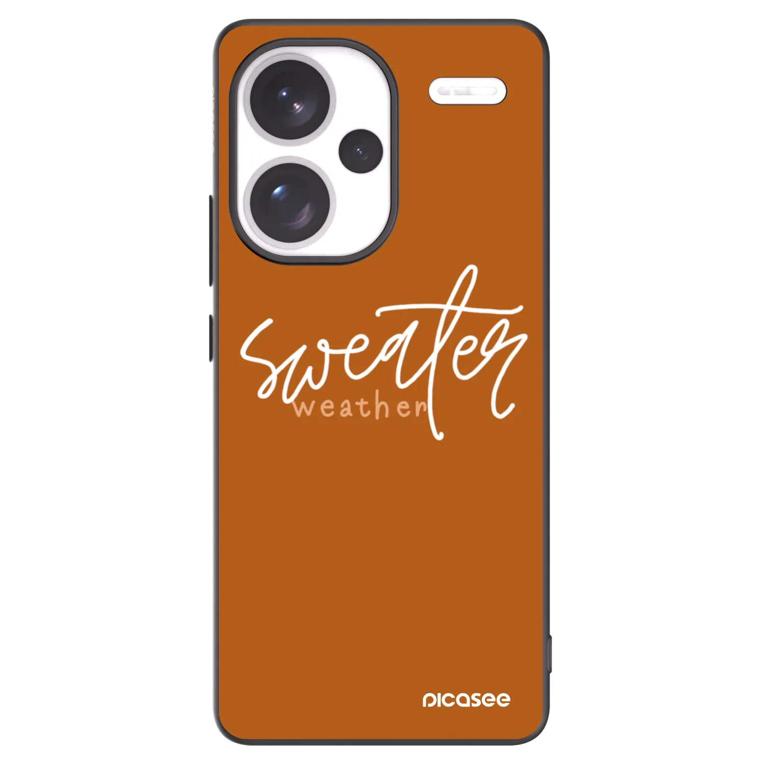 Picasee silikonski črni ovitek za Xiaomi Redmi Note 13 Pro+ 5G - Sweater weather
