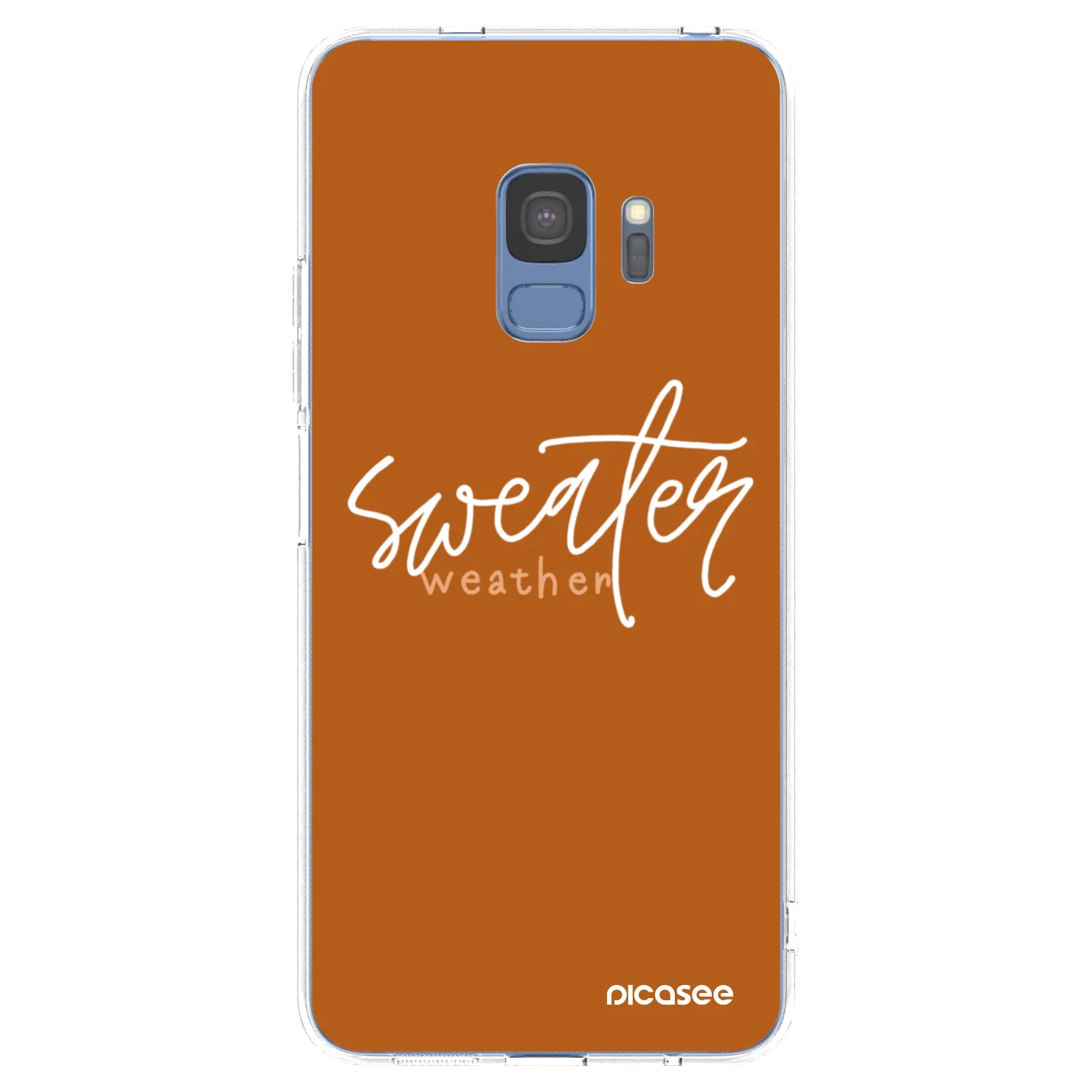 Picasee silikonski prozorni ovitek za Samsung Galaxy S9 G960F - Sweater weather