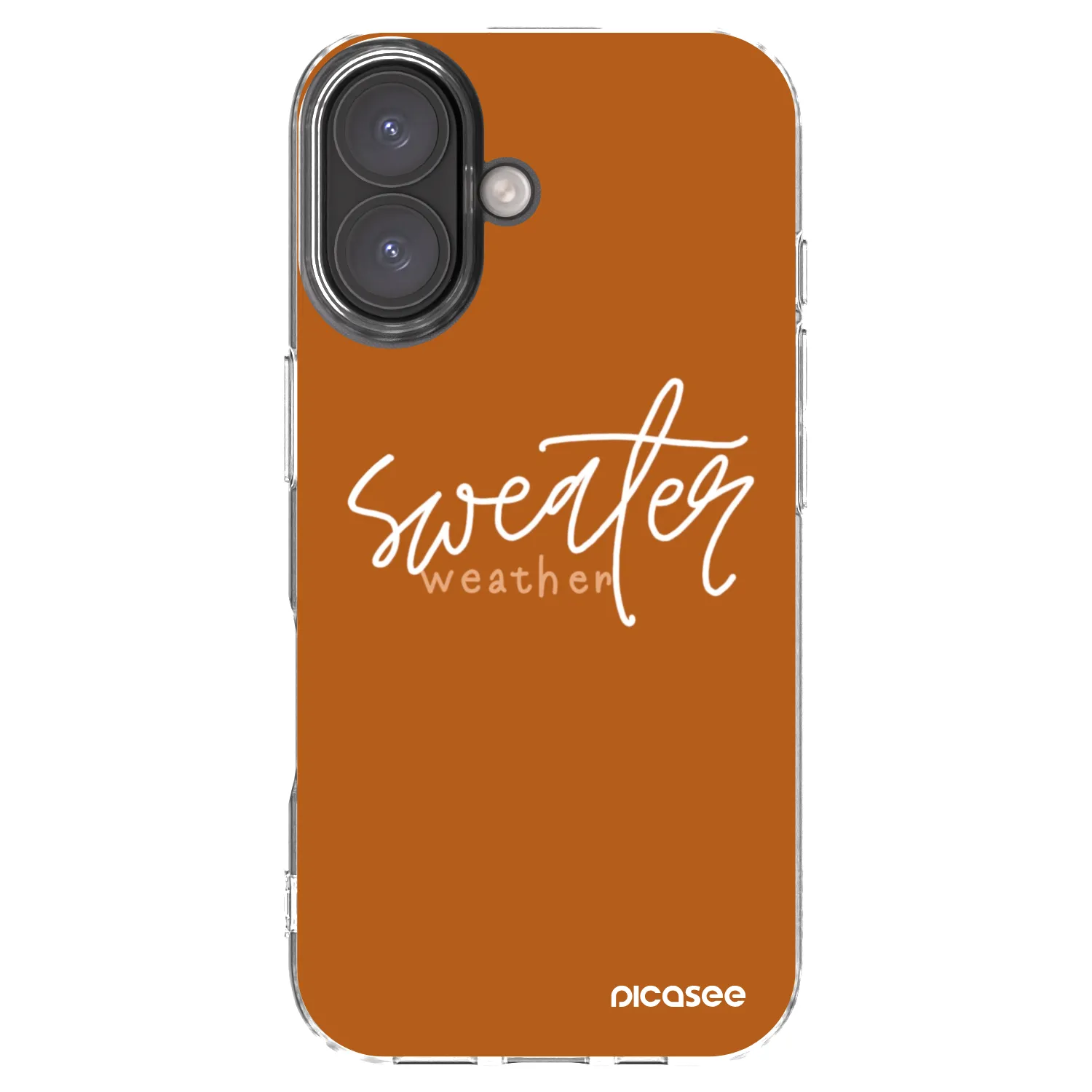 Picasee silikonski prozorni ovitek za Apple iPhone 16 - Sweater weather