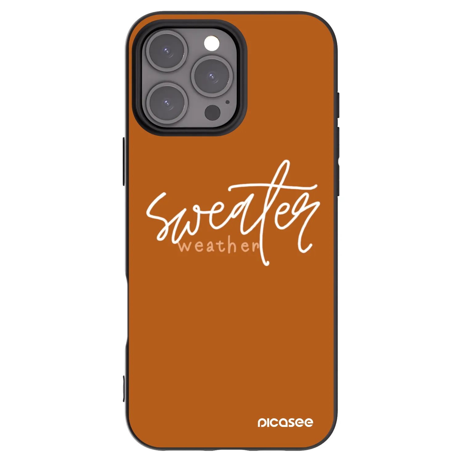 Picasee silikonski črni ovitek za Apple iPhone 16 Pro Max - Sweater weather
