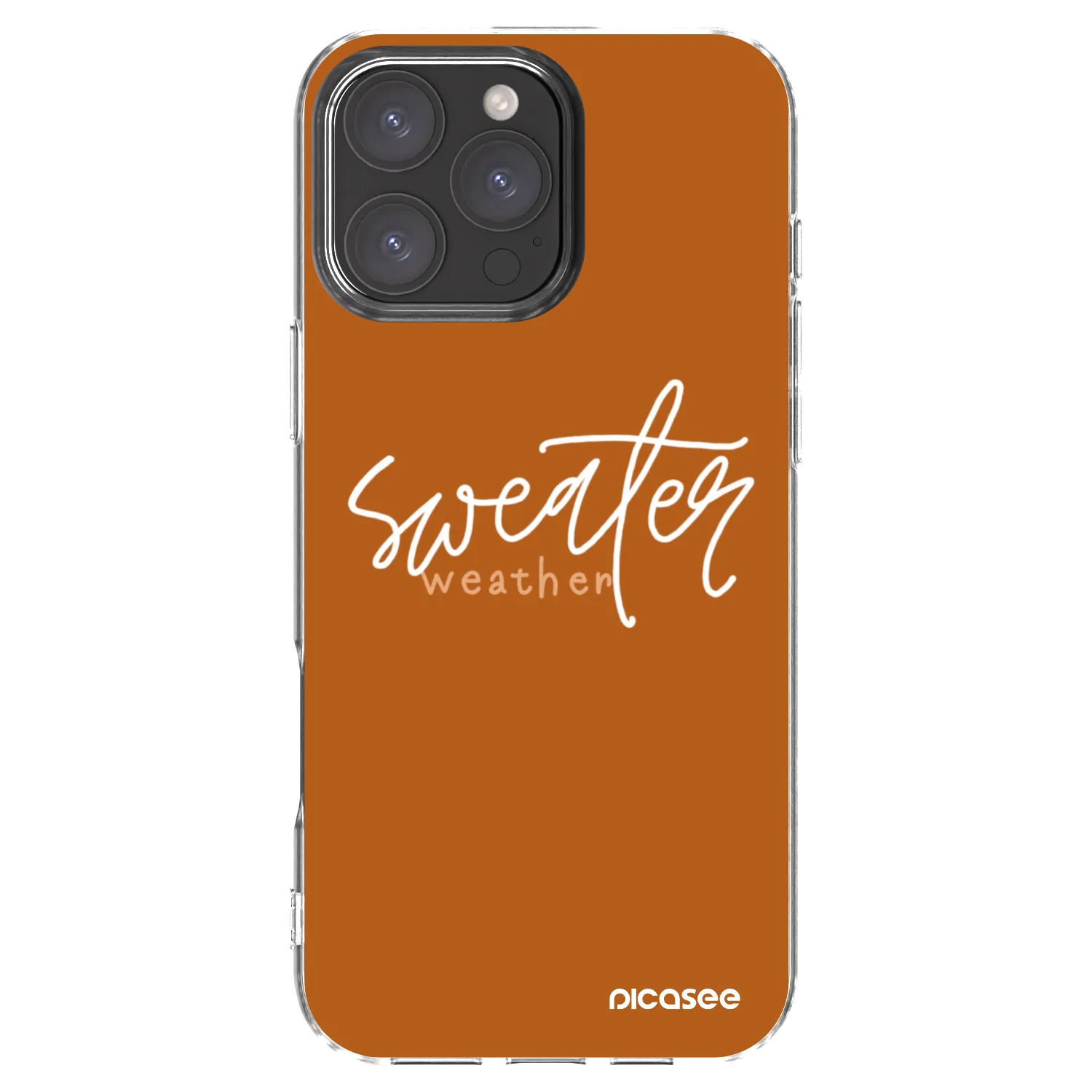 Picasee silikonski prozorni ovitek za Apple iPhone 16 Pro Max - Sweater weather