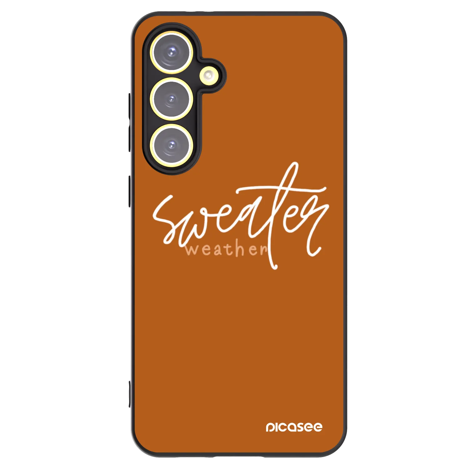 Picasee silikonski črni ovitek za Samsung Galaxy S24 FE S721B - Sweater weather