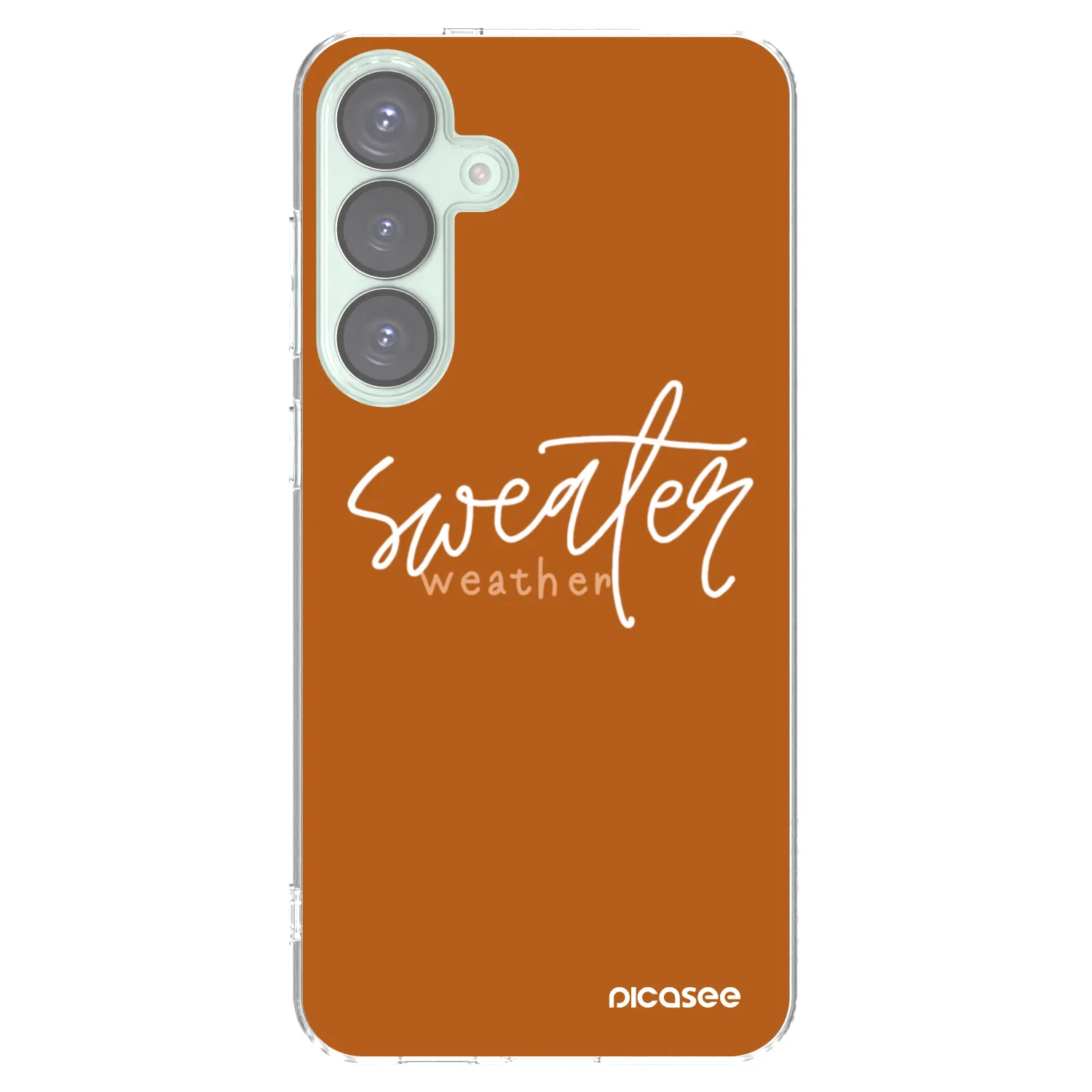 Picasee silikonski prozorni ovitek za Samsung Galaxy S25+ 5G - Sweater weather