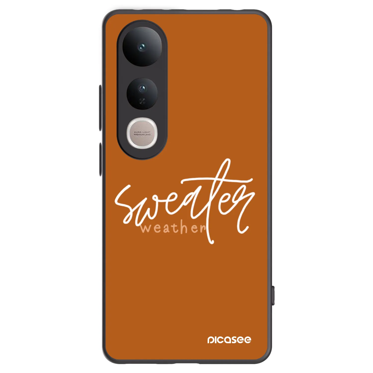Picasee silikonski črni ovitek za Vivo V50 Lite 5G - Sweater weather