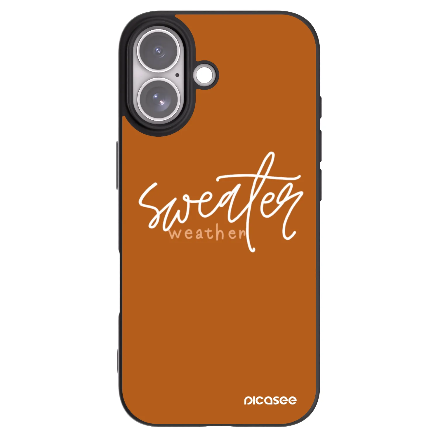 Picasee silikonski črni ovitek za Apple iPhone 17 - Sweater weather