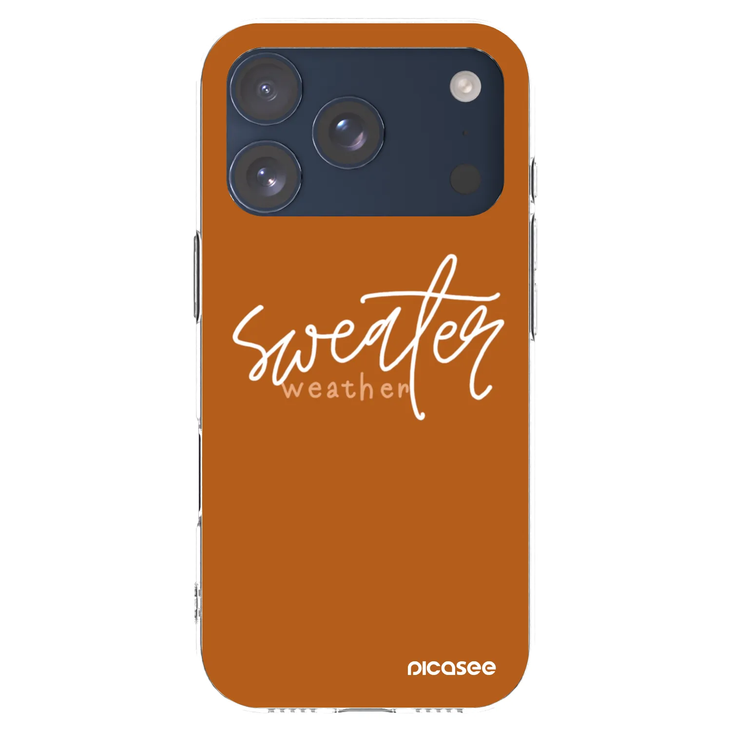 Picasee silikonski prozorni ovitek za Apple iPhone 17 Pro - Sweater weather