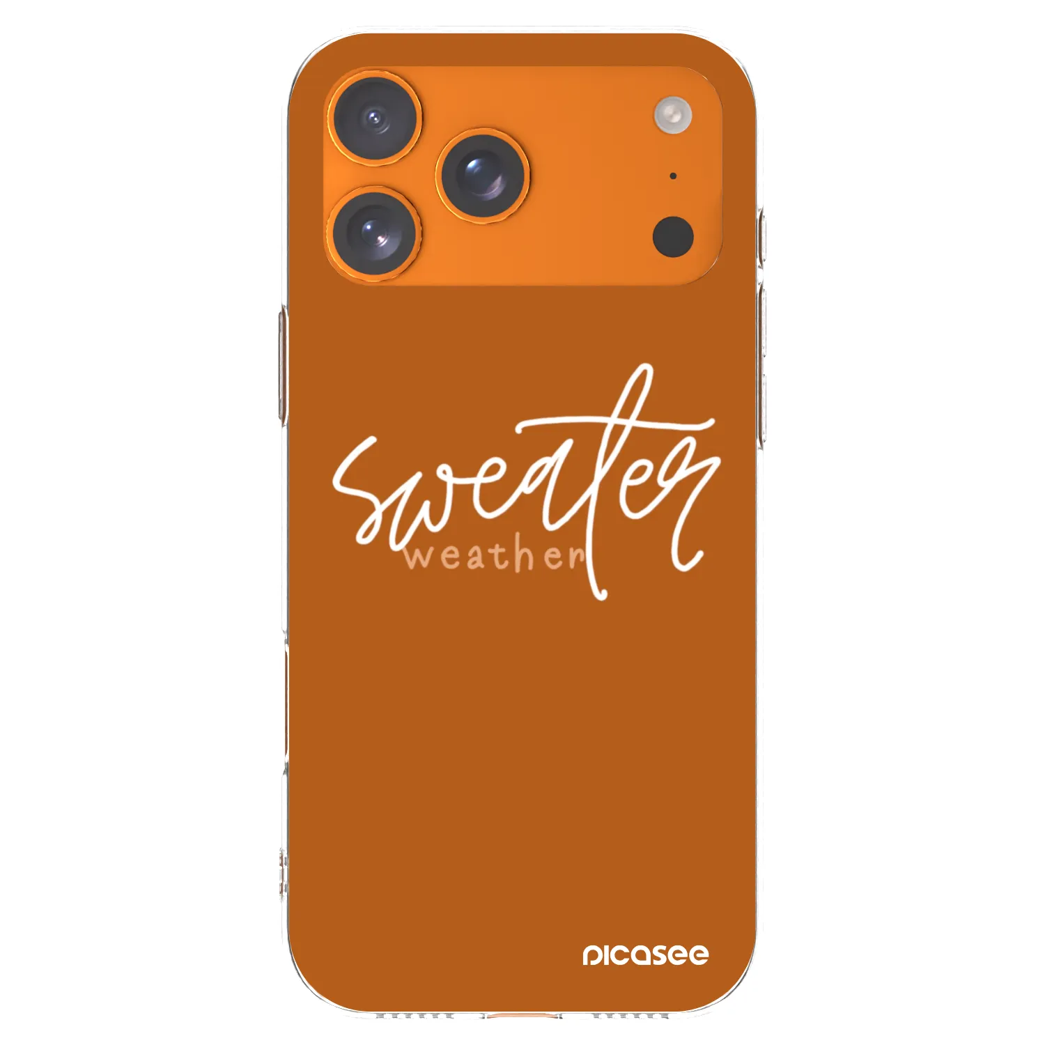 Picasee silikonski prozorni ovitek za Apple iPhone 17 Pro Max - Sweater weather