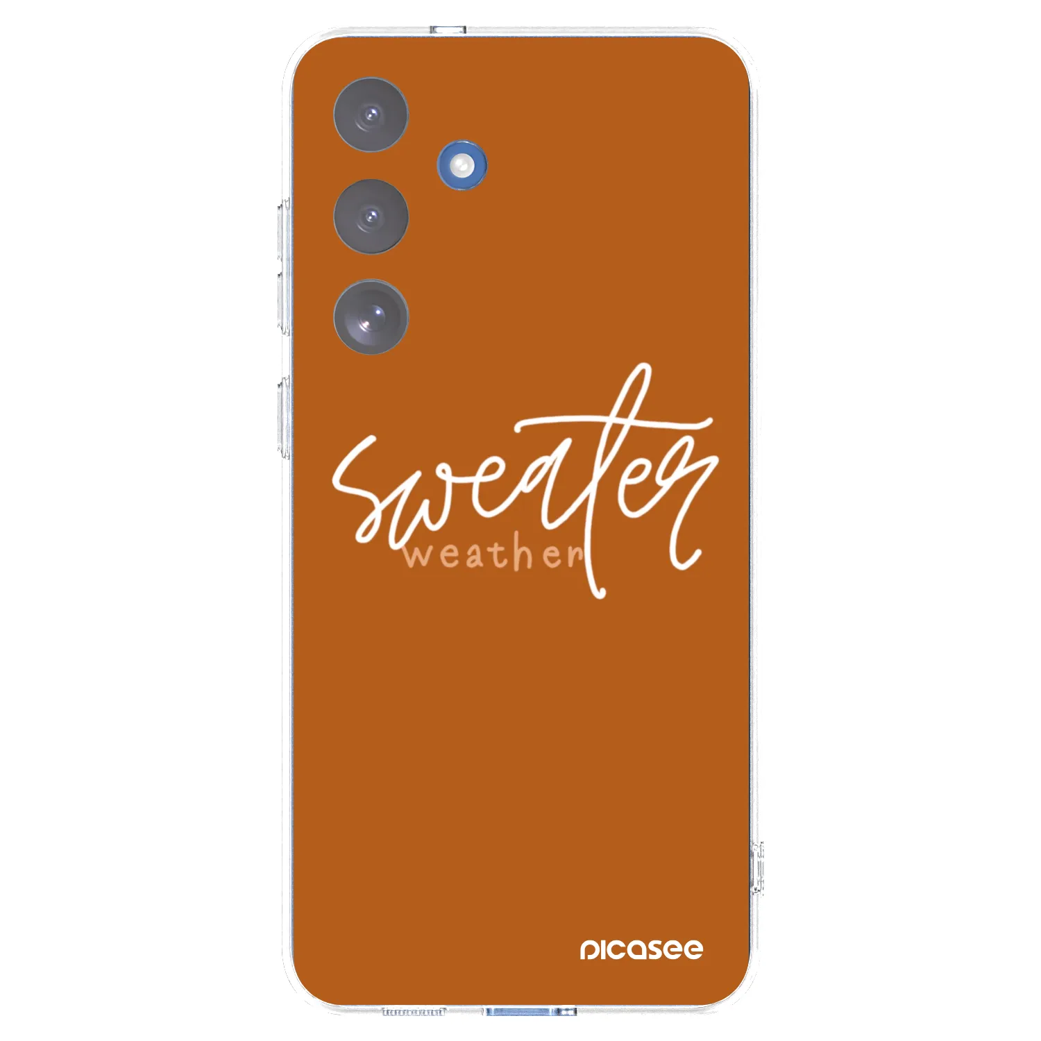 Picasee silikonski prozorni ovitek za Samsung Galaxy S25 FE 5G - Sweater weather
