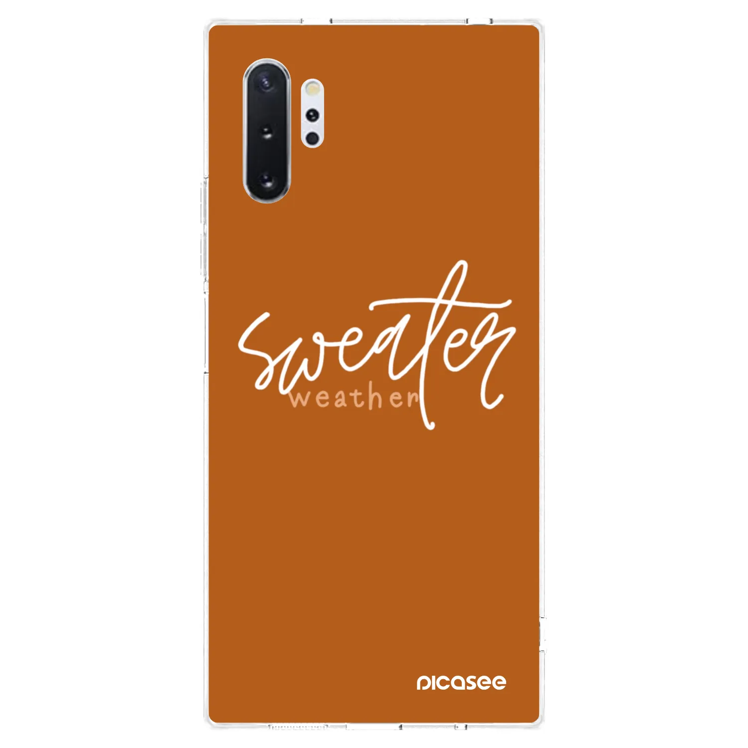 Picasee silikonski prozorni ovitek za Samsung Galaxy Note 10+ N975F - Sweater weather