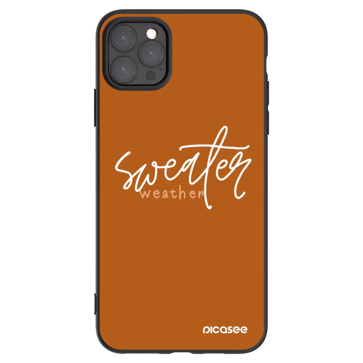 Picasee silikonski črni ovitek za Apple iPhone 11 Pro Max - Sweater weather