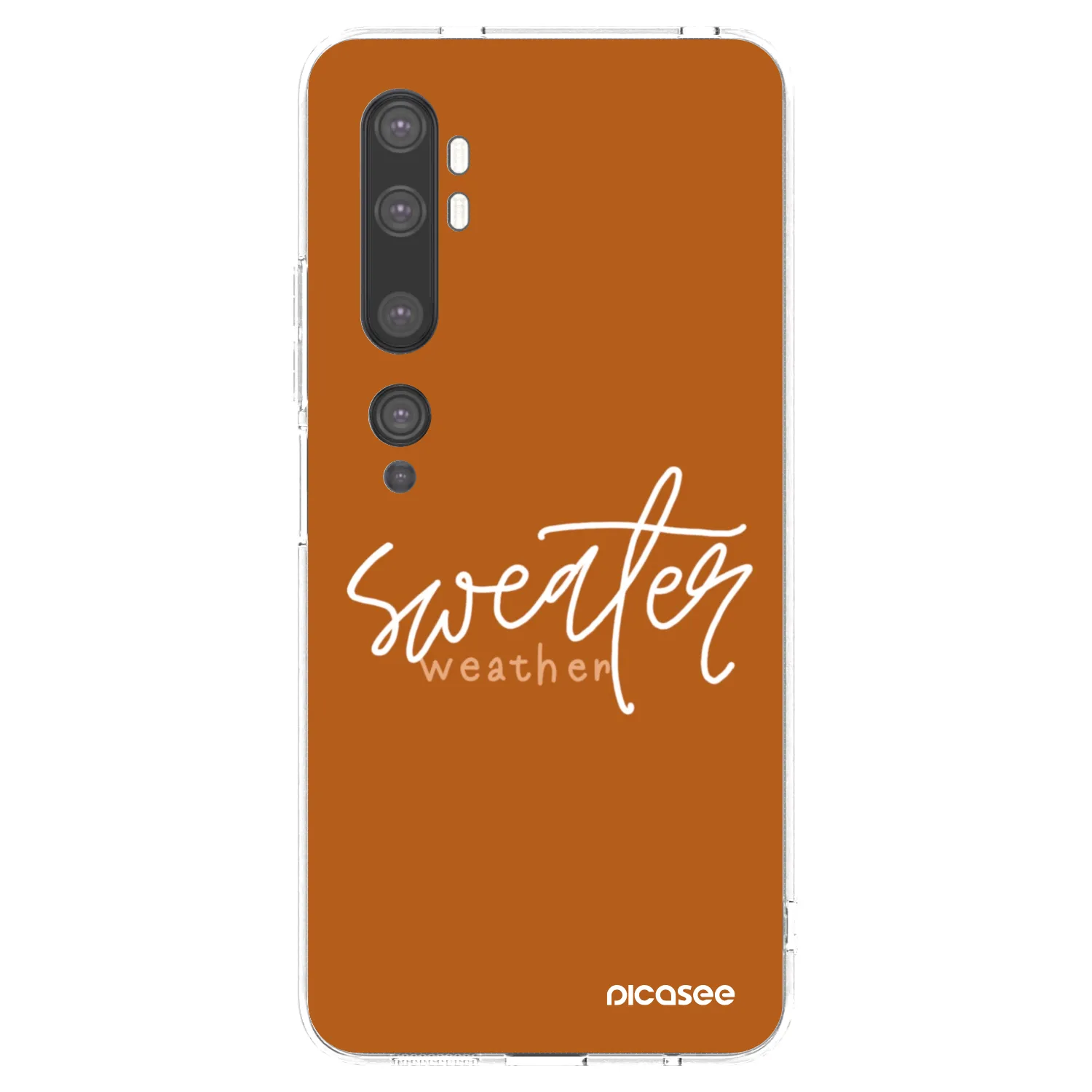 Picasee silikonski prozorni ovitek za Xiaomi Mi Note 10 (Pro) - Sweater weather