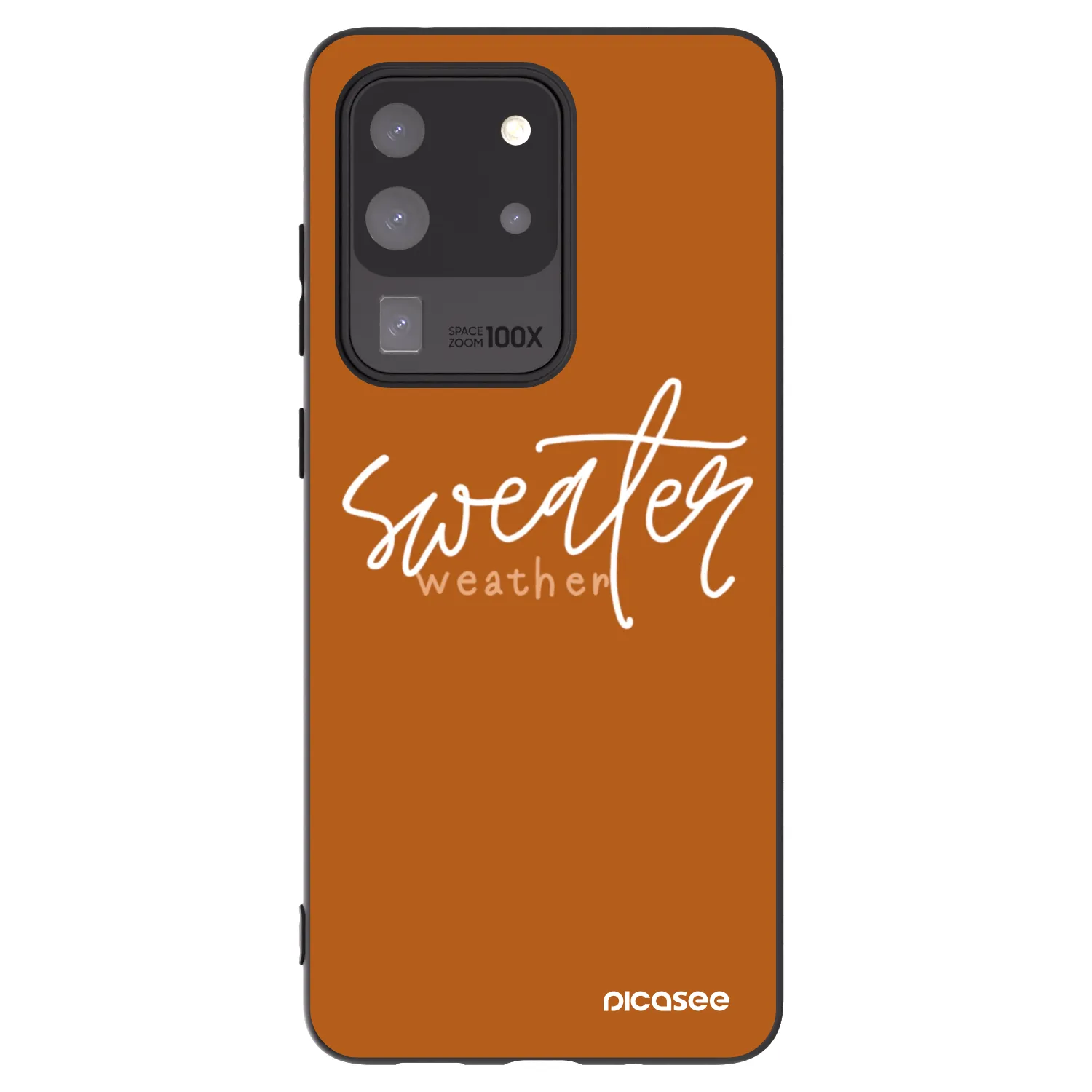 Picasee silikonski črni ovitek za Samsung Galaxy S20 Ultra 5G G988F - Sweater weather