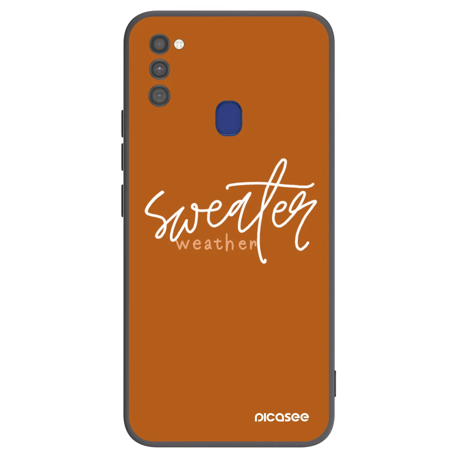 Picasee silikonski črni ovitek za Samsung Galaxy M21 M215F - Sweater weather