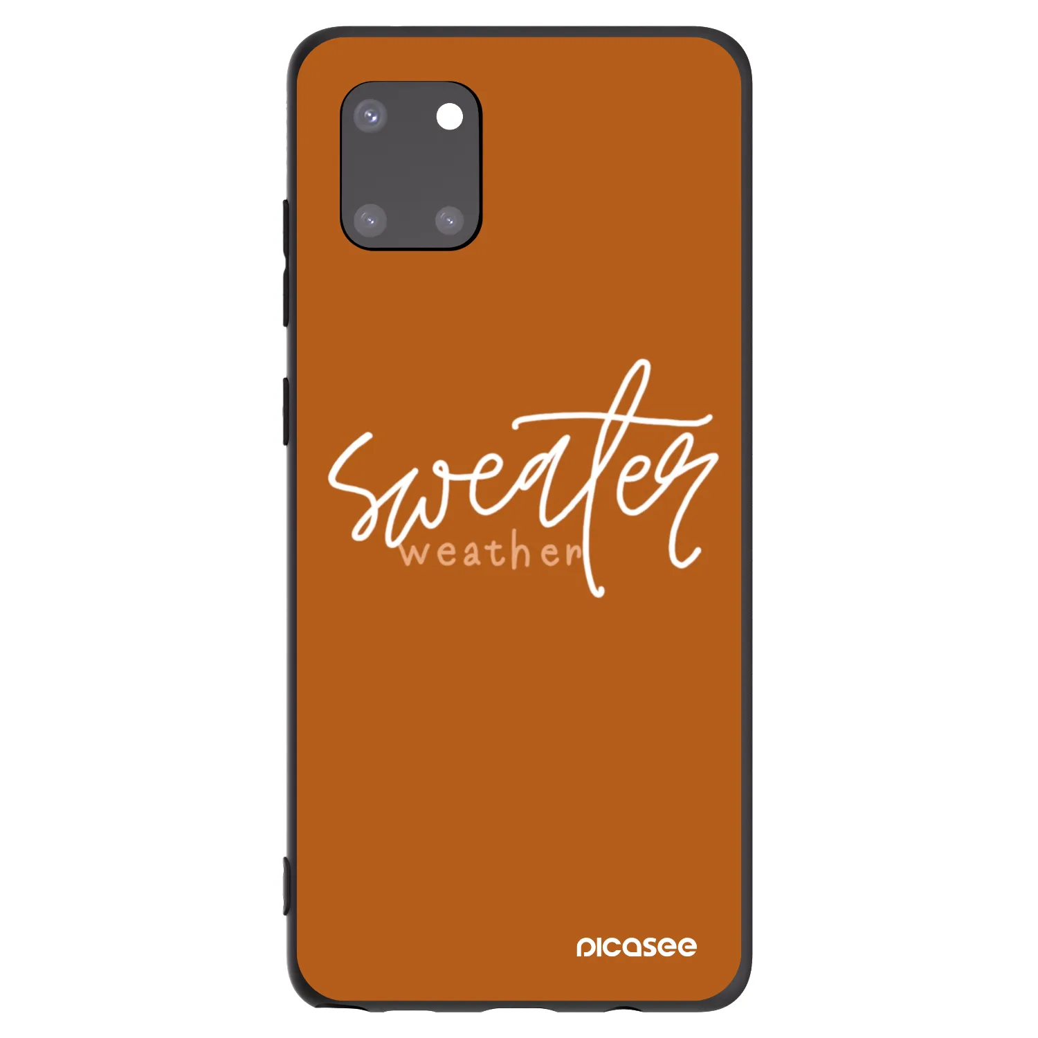 Picasee silikonski črni ovitek za Samsung Galaxy Note 10 Lite N770F - Sweater weather