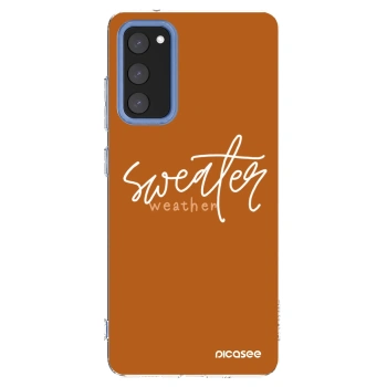 Picasee silikonski prozorni ovitek za Samsung Galaxy S20 FE - Sweater weather