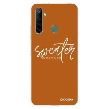 Picasee silikonski prozorni ovitek za Realme 6i - Sweater weather