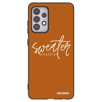 Picasee silikonski črni ovitek za Samsung Galaxy A52 5G A525F - Sweater weather