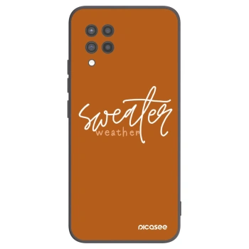 Picasee silikonski črni ovitek za Samsung Galaxy A42 A426B - Sweater weather