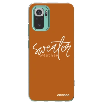 Picasee silikonski prozorni ovitek za Xiaomi Redmi Note 10 Pro - Sweater weather