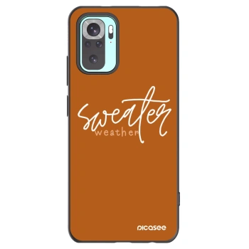 Picasee silikonski črni ovitek za Xiaomi Redmi Note 10 Pro - Sweater weather