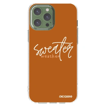 Picasee silikonski prozorni ovitek za Apple iPhone 13 Pro Max - Sweater weather