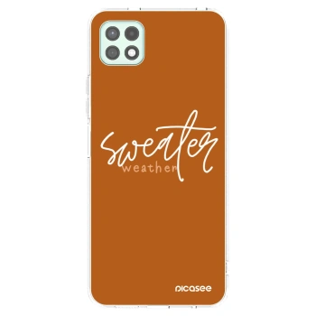 Picasee silikonski prozorni ovitek za Samsung Galaxy A22 A226B 5G - Sweater weather