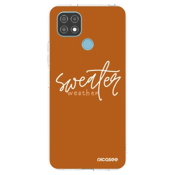 Picasee silikonski prozorni ovitek za Realme C21 - Sweater weather