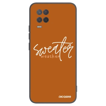 Picasee silikonski črni ovitek za Realme 8 5G - Sweater weather